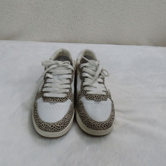 Madewell Court Spotted Genuine Calf Hair Sneaker in Sand Beige 7M - Picture 5 of 7